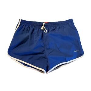 Rawlings Women's Blue Elastic Waist High Rise Activewear Booty Shorts L Large